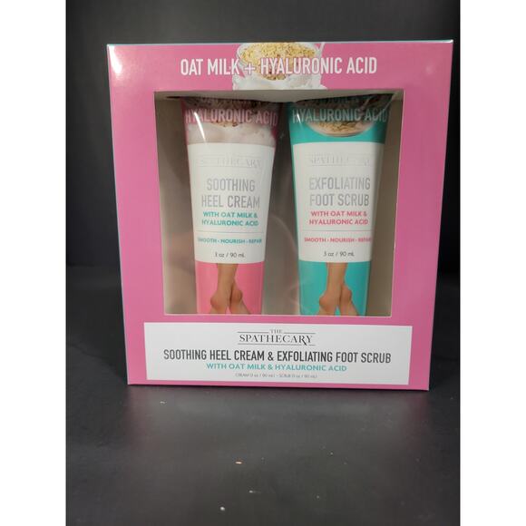 NIB Spathecary 3 oz Soothing Heel Cream and 3 Oz Foot Scrub Duo Gift Set - Picture 1 of 5